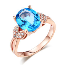 Hot Trending Blue Jewelry Engagement Copper Rings Brass Ring